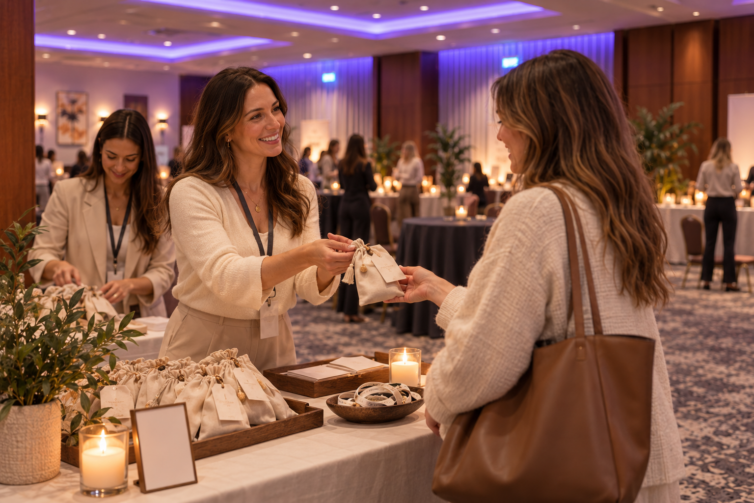 Guests being warmly welcomed as they arrive